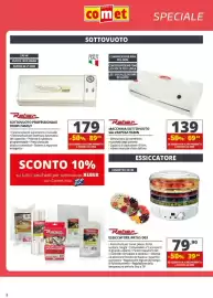 Volantino Comet Pagina 8: Reber macchina sottovuoto salvapesa 9340N €69,50, Essiccatore Artus D03 Reber €39,95
