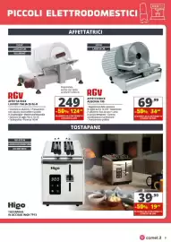 Volantino Comet Pagina 9: Higo Tostapane in acciaio inox TP13 €19,95, Affettatrice Ausonia 190 €34,99
