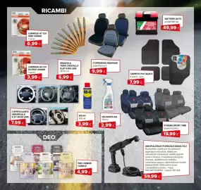 Volantino Oasi Pagina 21: Coprisedile massage €9,99, Lampada H4 Osram €3,99