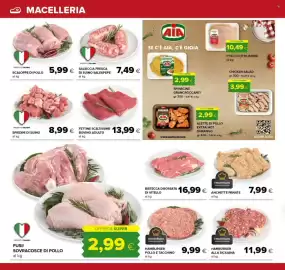 Volantino Oasi Pagina 6: Fusi/ Sovracosce di pollo €2,99, I Nostri Buoni Hamburger Pollo e Tacchino €9,99