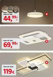 Catálogo Bauhaus Página 10: Plafon LED 'Tokio' €69,99, Plafon LED 'Osaka' €119,00