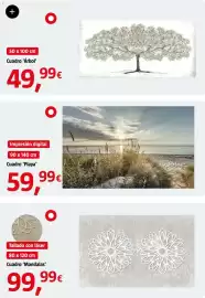 Catálogo Bauhaus Página 13: Cuadro 'Árbol' €49,99, Cuadro 'Playa' €59,99