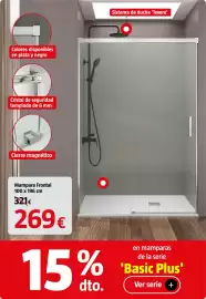 Catálogo Bauhaus Página 21: Basic Plus mampara frontal €269,00