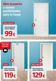 Catálogo Bauhaus Página 34: Recife EVO €129,00, Pack de puerta de interior 'Olympia' €99,00