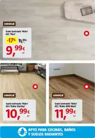 Catálogo Bauhaus Página 45: Logoclic suelo laminado 'Hidro' AC5 'Ebro' €9,99