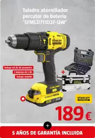 Catálogo Bauhaus Página 55: Stanley fatmax taladro atornillador percutador de batería 'sfmcd711d2f-qw' €189,00