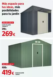 Catálogo Bauhaus Página 64: Casetas de jardín 'Gansen II' €269,00, Lauters caseta de jardín €419,00