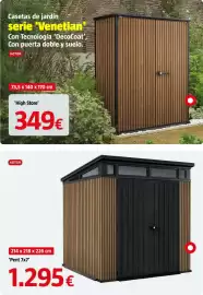 Catálogo Bauhaus Página 66: Keter Pent 7x7 €1.295,00, Keter casetas de jardin serie 'Venetian' €349,00