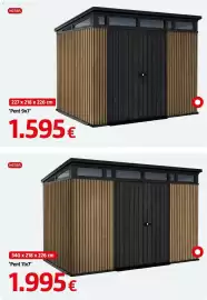 Catálogo Bauhaus Página 67: Keter Pent 9x7' €1.595,00, Keter Pent 11x7' €1.995,00