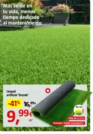 Catálogo Bauhaus Página 69: Bauh césped artificial 'Dresde' €9,99