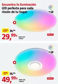 Catálogo Bauhaus Página 8: Plafon LED 'Spectra' €49,99, Plafon LED 'Prisma' €29,99