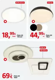 Catálogo Bauhaus Página 9: Plafon LED 'Nikan' €44,99, Plafon LED 'Slimcase' €18,99