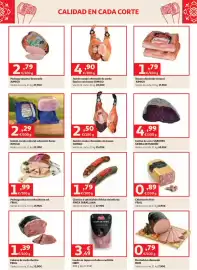 Folleto Alcampo Página 5: Cecina de vaca SABORES SIERRA DE MADRID €4,99, Jumigo jamón cocido natural selección duroc €2,29