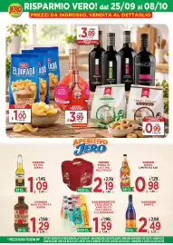 Volantino Jero Market Pagina 3: Peroni birra in lattina €2,19, San Benedetto zero bibite €1,59