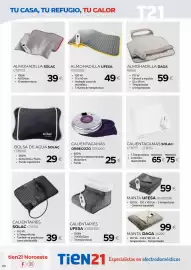 Catálogo Tien 21 Página 10: Ufesa - manta €59,00, Solac - almohadilla €39,00