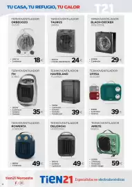 Catálogo Tien 21 Página 4: Haverland - termoventilador €39,00, Taurus - termoventilador €24,00