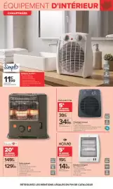 Catalogue Carrefour | JARDIN ET BRICOLAGE page 13: HEATER Poêle à pétrole €129,99, Rowenta Chauffage compact €34,99