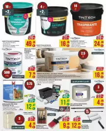 Volantino La Prealpina Pagina 2: Idropittura murale "Colorata" Tintech €16,95, Iriscolor idropittura antimuffa €16,95