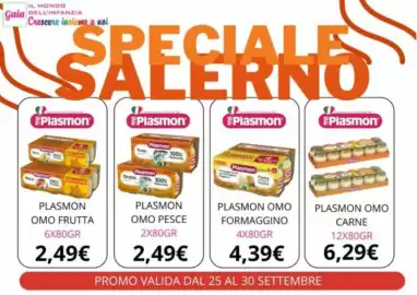 Volantino Sanitaria Gaia settimana 39 Pagina 4: Plasmon omo pesce €2,49, Plasmon Omo Formaggino €4,39