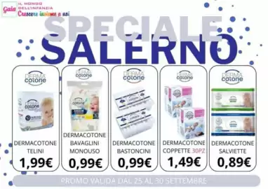 Volantino Sanitaria Gaia settimana 39 Pagina 9: Dermacotone salviette €0,89, Dermacotone coppette €1,49