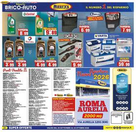 Volantino Maury's Pagina 20: Batteria auto Varta €59,90, Castrol Olio Auto 5W40 €8,99