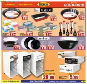Volantino Maury's Pagina 13: Piatto fondo Harena nero/bianco €1,29, Porta capsule white €5,99
