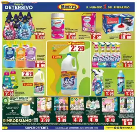 Volantino Maury's Pagina 2: Ace sgrassatore €1,55, Ammorbidente Sweet Home €1,69