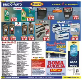 Volantino Maury's Pagina 20: Batteria auto Varta €59,90, Castrol Olio Auto 5W40 €8,99