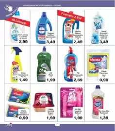 Volantino Alvama Pagina 14: Wc Net Tavolette Brillant €1,99, Vileda Pannospugna €0,99