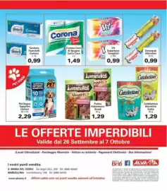 Volantino Alvama Pagina 16: Vit Superbum Tovaglioli €0,99, Domopak Alluminio €0,99