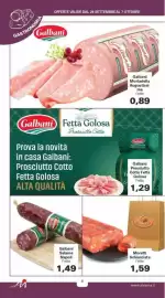 Volantino Alvama Pagina 6: Galbani Mortadella Augustissima €0,89, Galbani Salame Napoli €1,49