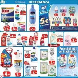 Volantino Bernava Pagina 3: Detersivo delicati Perlana €3,99, Ammorbidente Felce Azzurra €2,40