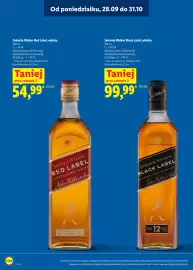Lidl gazetka | Alkohole Strona 10: Johnnie Walker Red Label, whisky €54,99, Johnnie Walker Black Label, whisky €99,99
