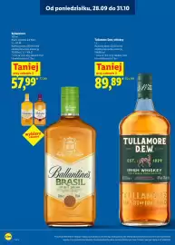 Lidl gazetka | Alkohole Strona 11: Ballantine's Brasil, Sunshine lub Wild €57,99, Tullamore Dew, whiskey €89,89