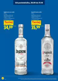 Lidl gazetka | Alkohole Strona 5: Żołądkowa de Luxe, wódka €34,89, Krupnik Premium, wódka €35,99