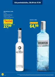 Lidl gazetka | Alkohole Strona 8: Adam Mickiewicz, wódka €27,99, Amundsen, wódka €64,99