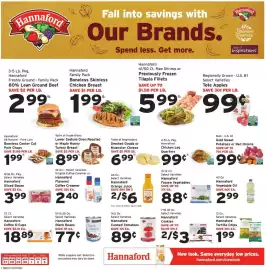 Hannaford flyer week 40 Page 1: Hannaford Frozen Vegetables €0,88, Hannaford Cookies €3,00