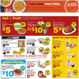 Hannaford flyer week 40 Page 4: Nature's Promise Soup €5,00, Hannaford Veggie Delight or Greek Salad €10,00