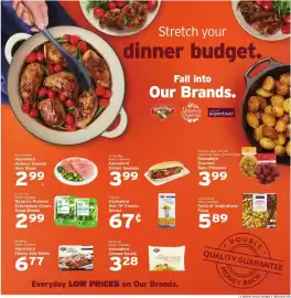 Hannaford flyer week 40 Page 9: Nature's Promise Greenhouse Grown Salad Blends €2,99, Hannaford family size meals €6,77