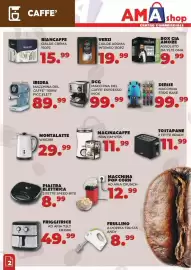 Volantino Amashop Pagina 2: Verzi cialde aroma intenso €19,99, Macchina del caffè espresso inox DCG €99,99