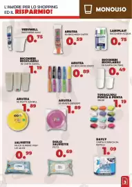 Volantino Amashop Pagina 3: Bicchieri riciclabili in carta €1,19, Tovaglioli punta a punta €1,19
