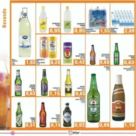 Volantino Bitar Pagina 23: Peroni Nastro Azzurro birra €0,63, San Benedetto The Pesca/Limone €0,28