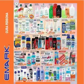 Volantino Supermercati Emark Pagina 2: Bagnoschiuma Nidra €1,79, Biorepair dentifricio €2,49