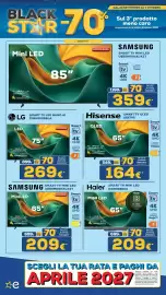 Volantino Euronics Tufano Pagina 3: BLACK STAR-70 Mini LED SMART TV 188,9 cm LARGHEZZA TV 2,6 metri VISIONE IDEALE LG 85"