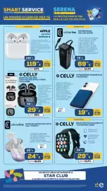 Volantino Euronics Tufano Pagina 47: Auricolare Bluetooth Call Purely €24,99, Celly smartwatch quadrato trainermate2bk €29,99
