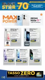 Volantino Euronics Tufano Pagina 9: Redmi Note 17 €199,00, Redmi Note 17 Pro Max 5G €599,99