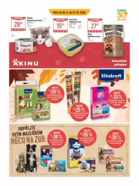 Globus leták týden 40 Strana 18: Vitality konzerva pro kočky €29,90, First Class Paštika pro psy €15,90