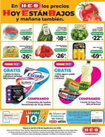 Folleto HEB semana 39 Página 2: Heb - lechuga romana €16,95, Tomatito salsero €26,95