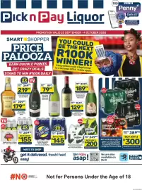 Pick n Pay Liquor catalogue Page 1: Alvi's Drift Signature Assorted €79,99, Savanna Premium Ciders Assorted €200,00