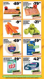Folleto Merco semana 39 Página 2: Manzana Golden Regional €21,99, Zanahoria €9,99
